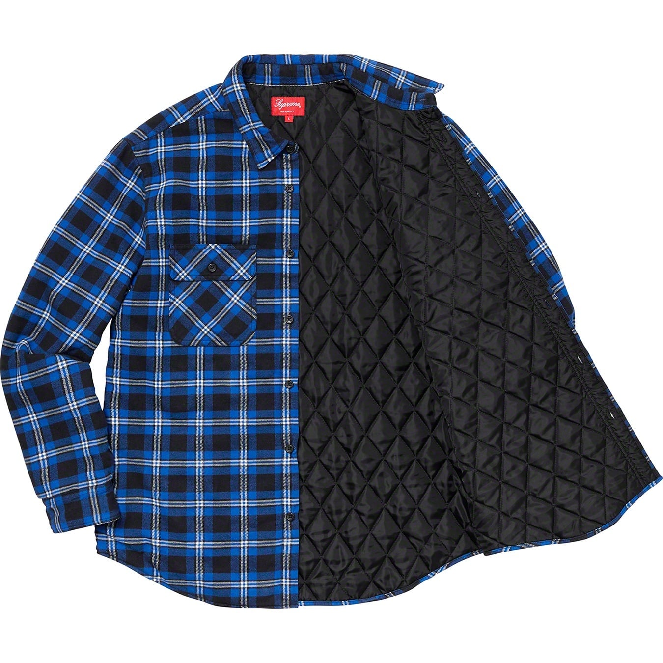 Arc Logo Quilted Flannel Shirt view 9